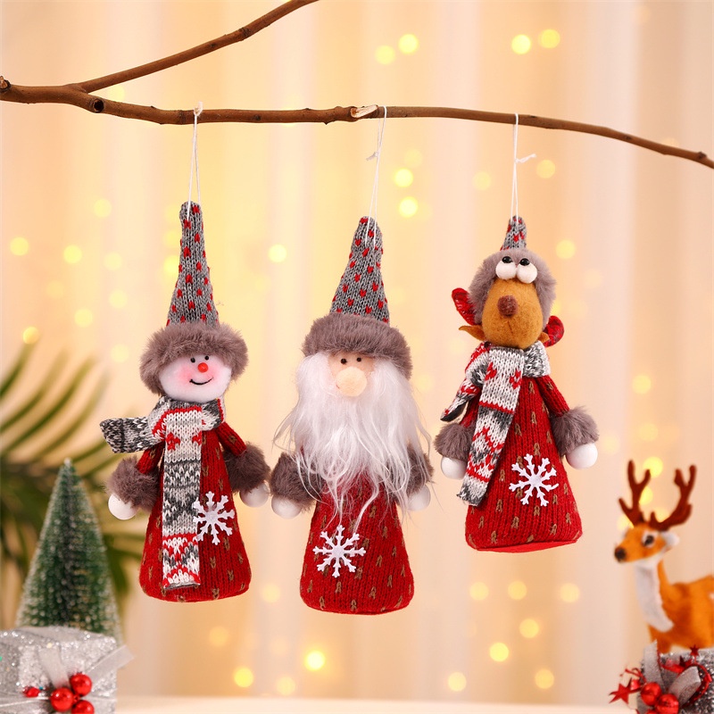 Búp bê ông già Noel thiên thần dùng trang trí cây thông Giáng Sinh