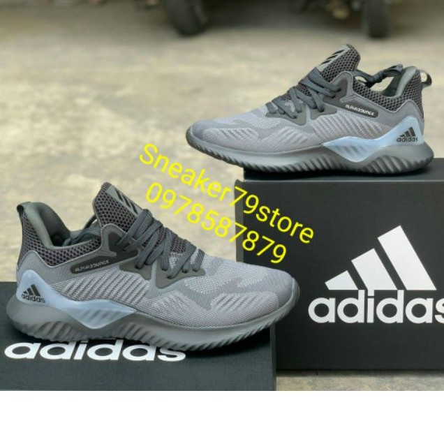 Giày Adidas Alphabounce Xám Nam Hàng Chính Hãng [FullBox - Auth] Hình Ảnh Sản Phẩm Độc Quyền Tại Sneaker79store