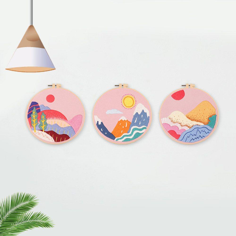 Bộ Dụng Cụ Thêu Tranh Phong Cảnh DIY