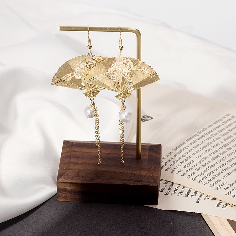 Bông Tai S925 Dáng Dài Đính Ngọc Trai Phong Cách Trung Hoa Cổ Điển