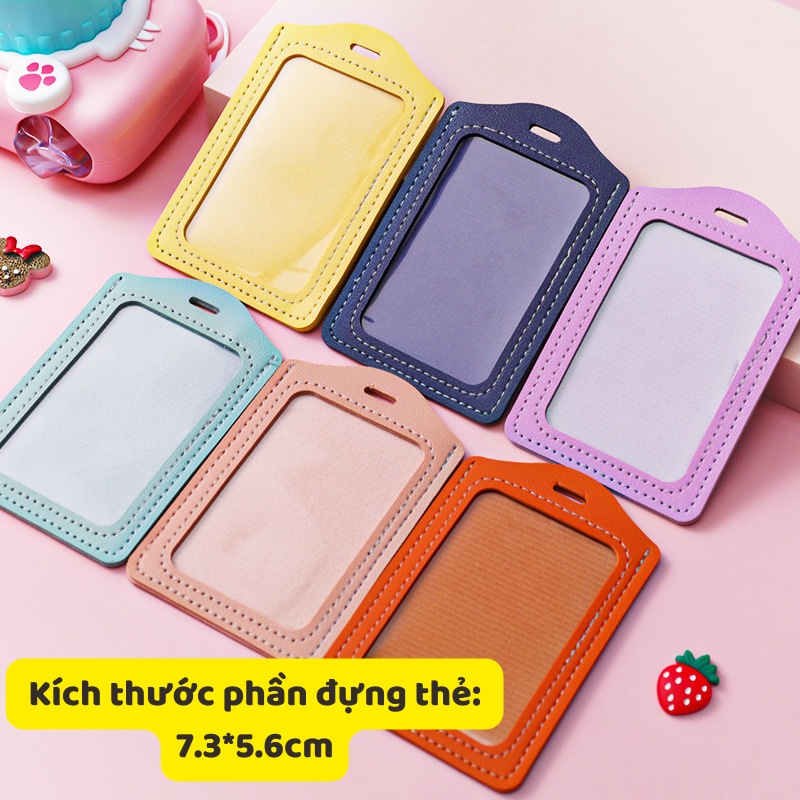 Bao đựng thẻ da dễ thương