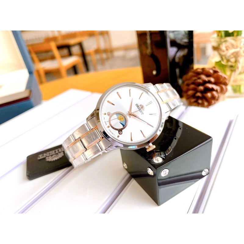 Đồng hồ đôi nam nữ dây thép Orient Automatic RA-AS0101S10B RA-KB0001S10B New Model 2021