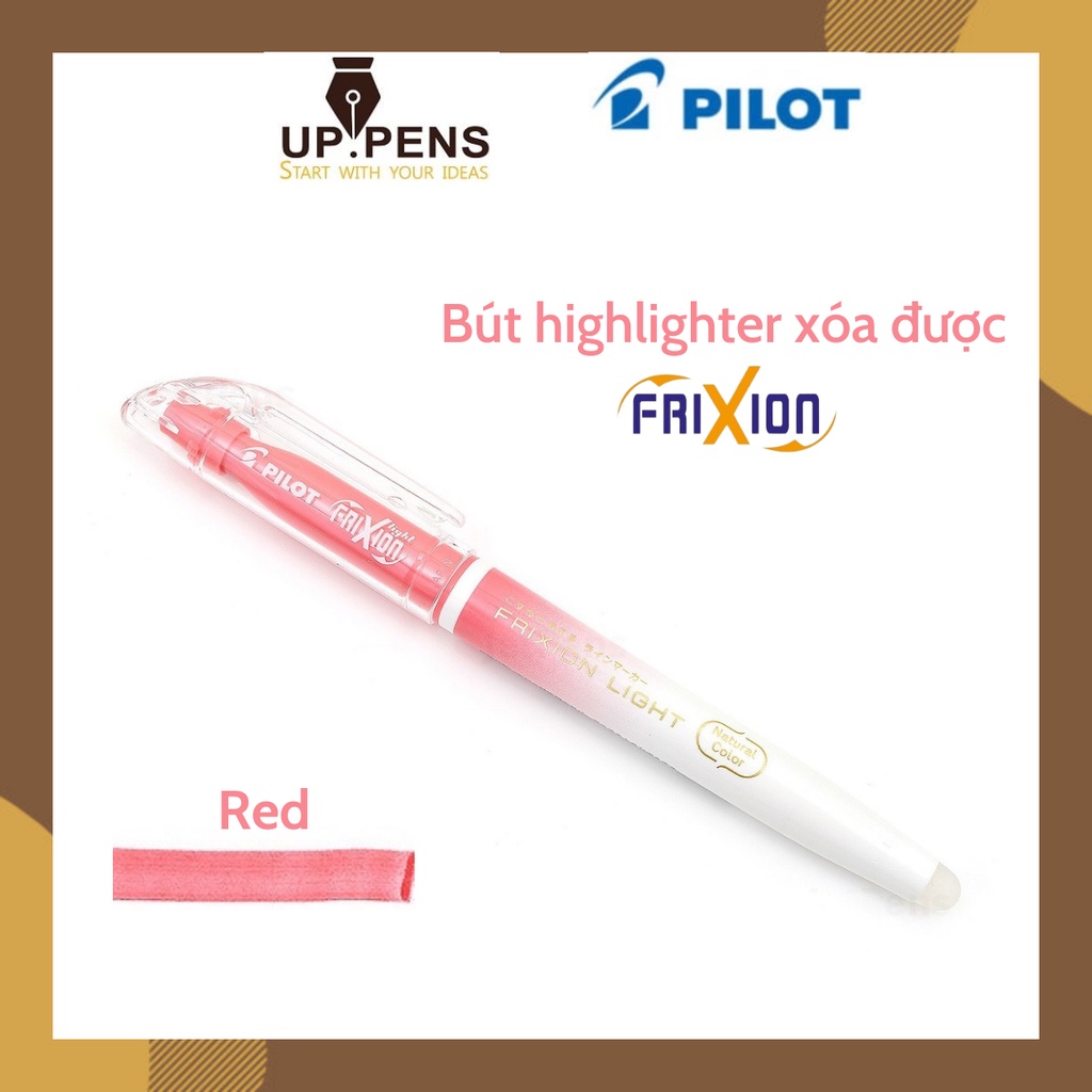 Bút dạ quang xóa được Pilot FriXion Light Natural Color Erasable Highlighter - Màu đỏ natural (Red)