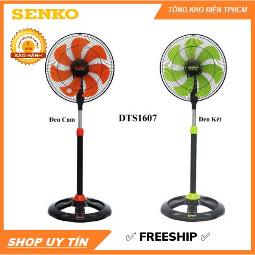 ✅ FREESHIP ✅ Quạt Đứng Thân Sắt Senko DTS1607 - Bảo hành 24T [Nowship 2h tại HCM]