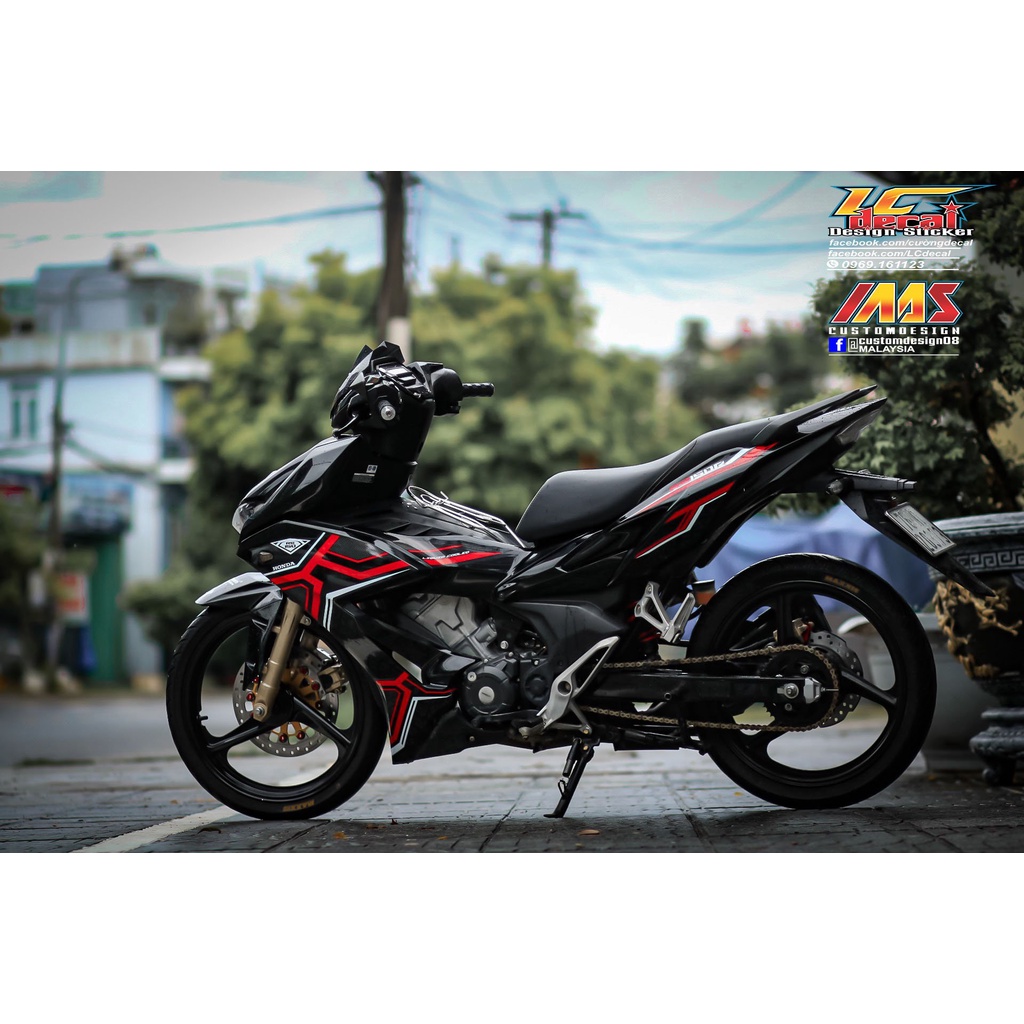tem rời winner x đỏ đen chỉ trắng , tem cao cấp 3 lớp bao bay màu