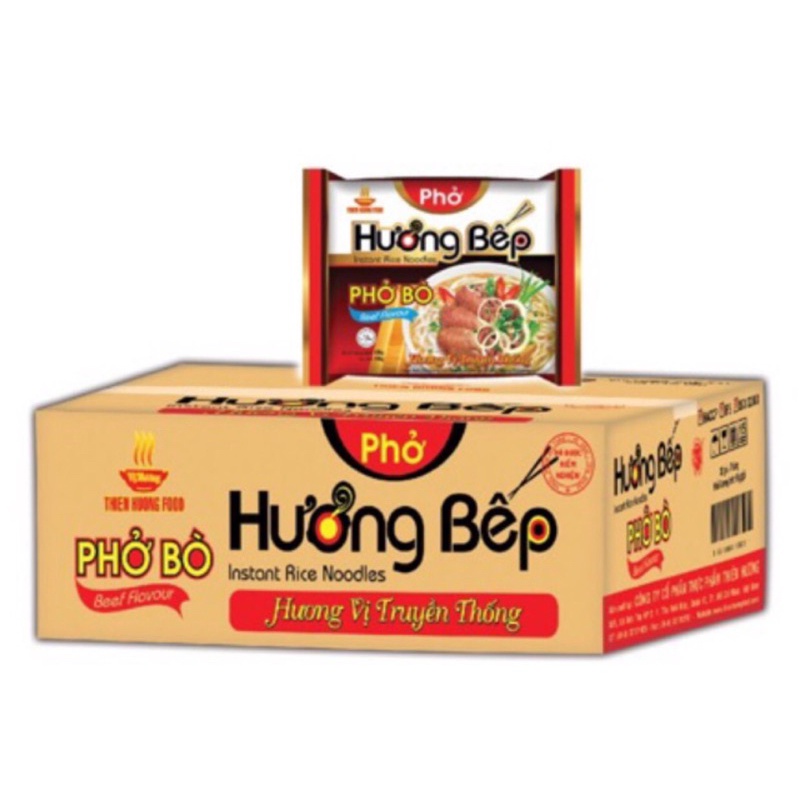 PHỞ BÒ HƯƠNG BẾP THÙNG 30 gói.