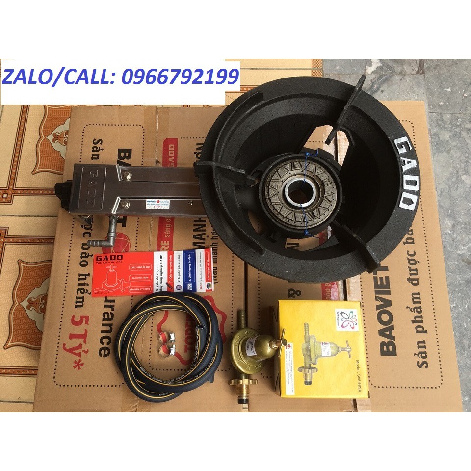 Bếp gas công nghiệp khè GADO 6T/6G Lửa Xanh, Công suất cực mạnh, Bảo hành chính hãng 2 năm