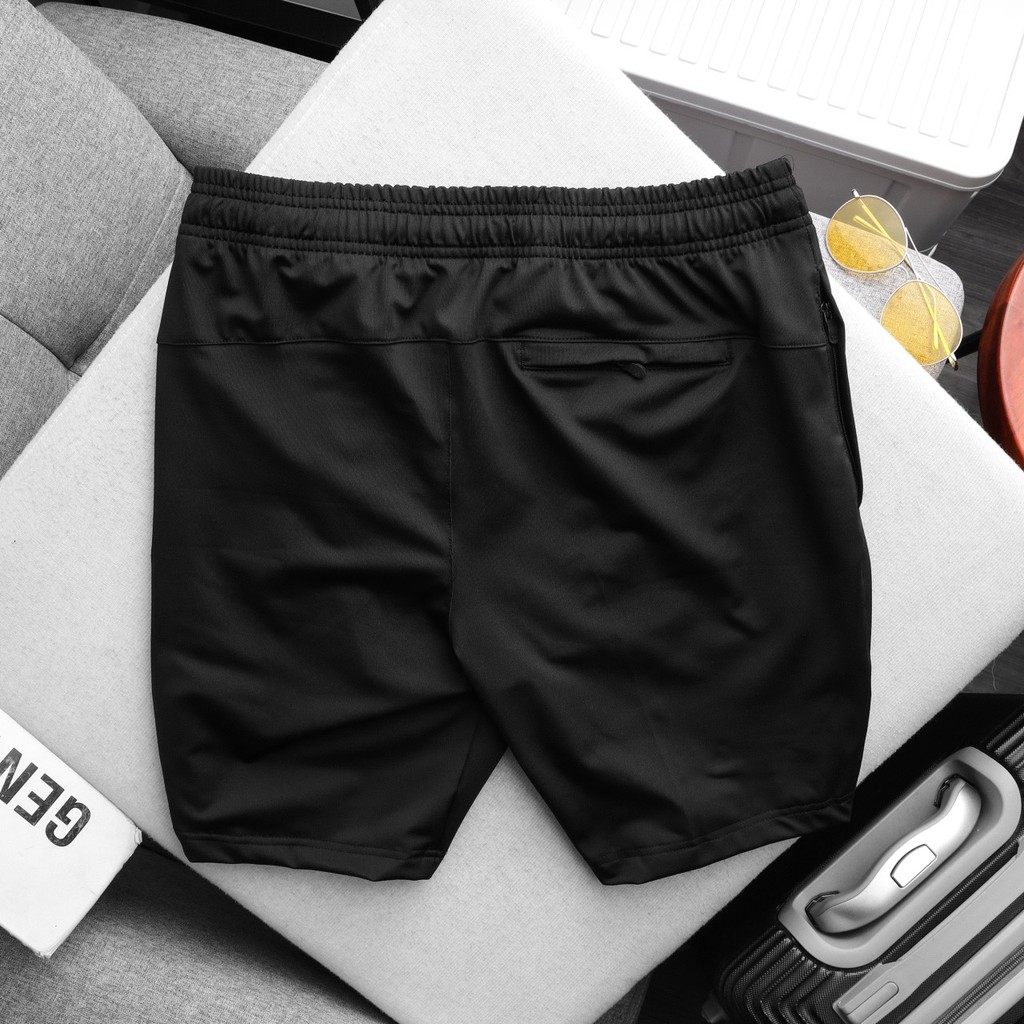 Quần short thể thao nam chất liệu thun poly 2 da co giãn, thoải mái vận động 4906