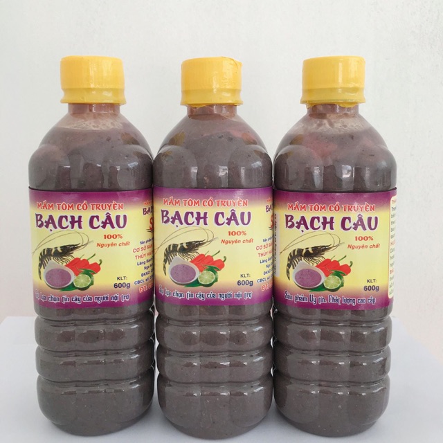 Mắm tôm Thanh Hóa Bạch Câu 600g- loại đặc biệt