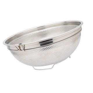 Rổ inox cao cấp đai to Sta Ami Hàn Quốc sáng bóng không gỉ set ST_389