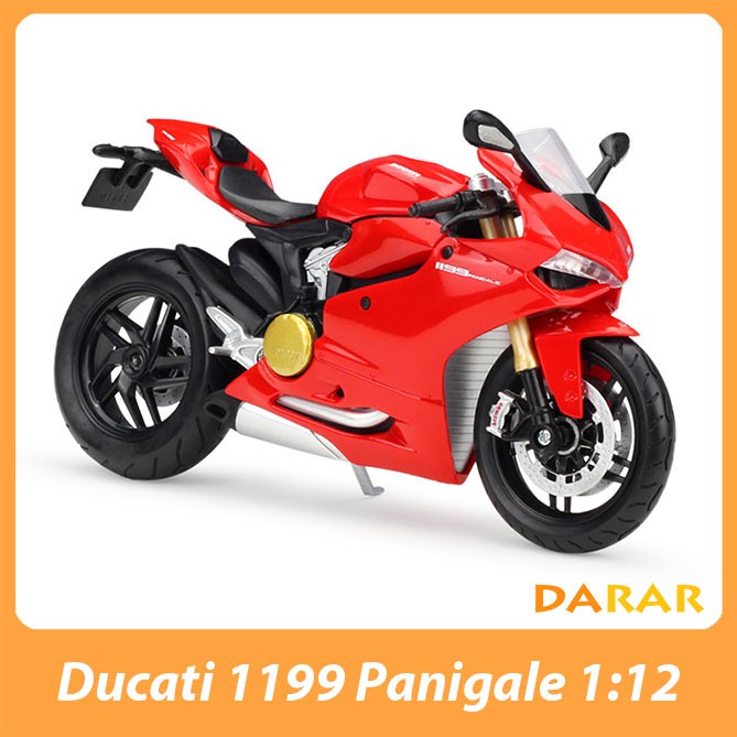 MÔ HÌNH XE MOTO Siêu xe Ducati 1199 Panigale - MAISTO tỷ lệ 1:12