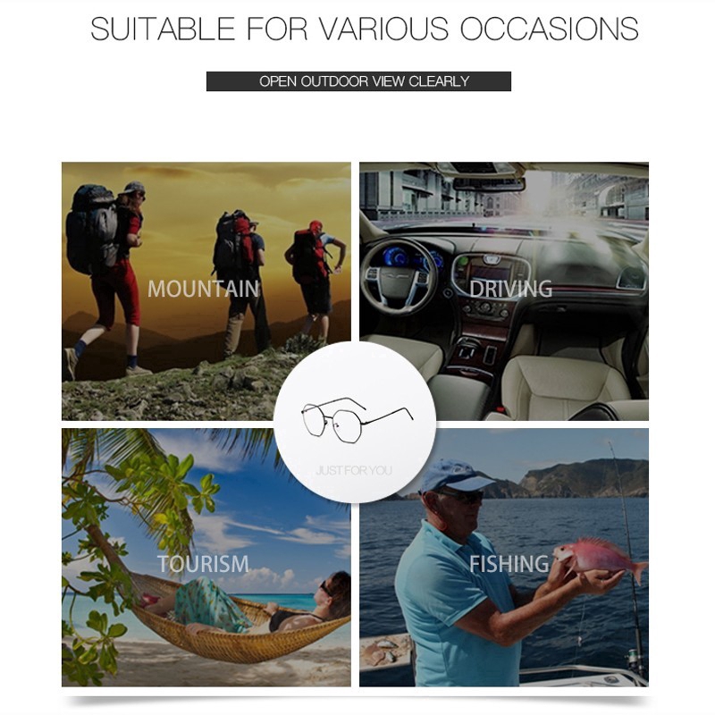 Gọng kính lục giác thời trang cho nam nữ