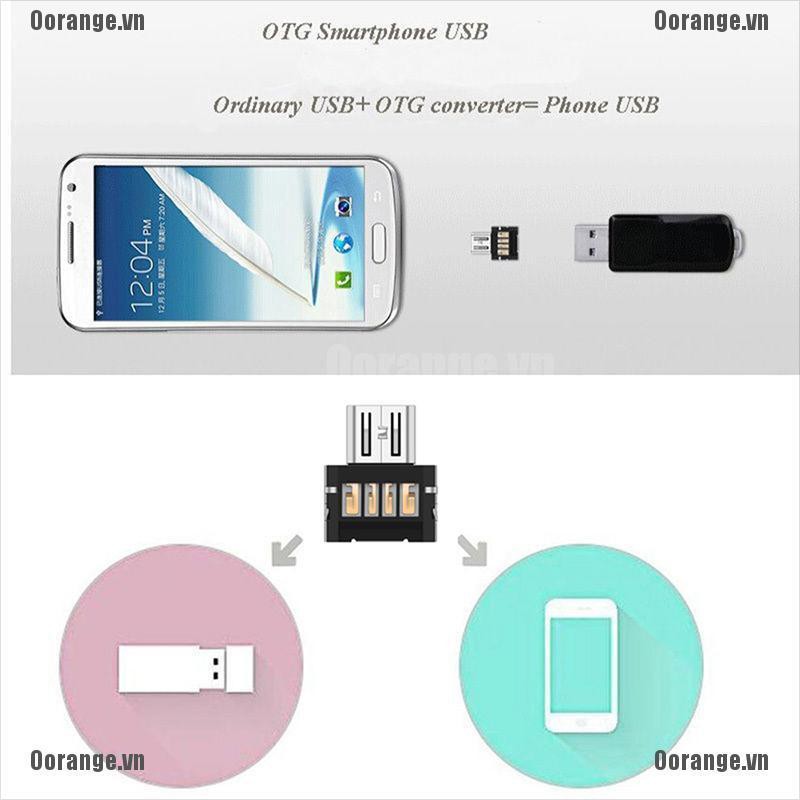 Bộ 2 đầu chuyển đổi Micro USB sang USB Fe OTG dành cho Android Tablet Phone BH