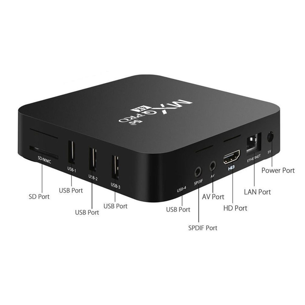 Máy phát đa phương tiện lõi tứ MXQPRO5G 4K RK3229-5G 8+128G với kết nối mạng đáng tin cậy