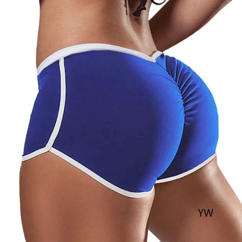 Quần Short Thể Thao Màu Trơn Dáng Ôm Co Giãn Thời Trang Cho Nữ