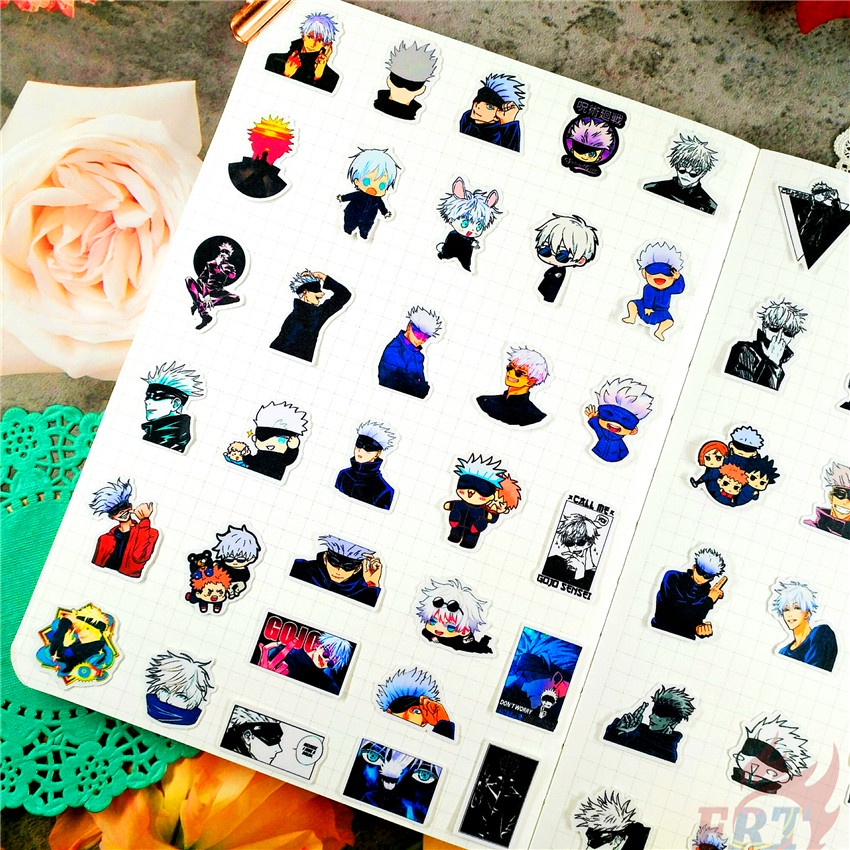 120Pcs/Set ★★★ Jujutsu Kaisen . Gojo Satoru S-1 Mini Diary Manual Stickers ★★★ DIY Fashion Scrapbooks Album Decor Decals Stickers