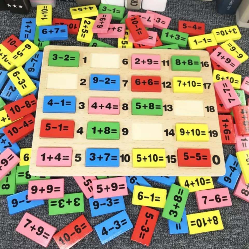 Đồ chơi trí tuệ Domino Cờ Các Nước bằng gỗ