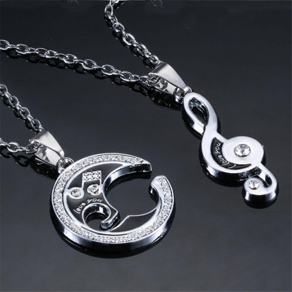 Set 1 / 2 Vòng cổ Mặt Ghép Đôi Cho Cặp Đôi