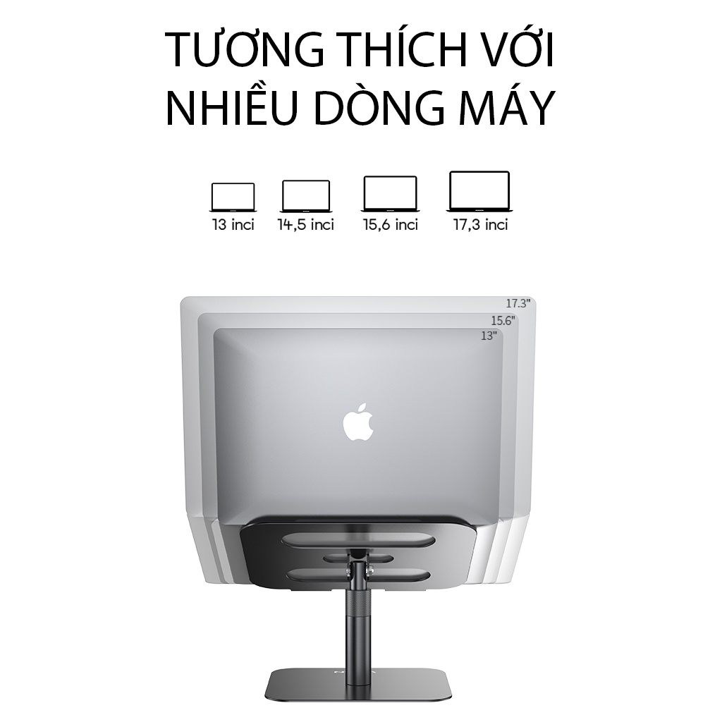 Giá Đỡ Máy Tính Tản Nhiệt Gấp Hợp Kim Nhôm VIVAN VLS03 13-17.3 Cao Cấp Sang Trọng