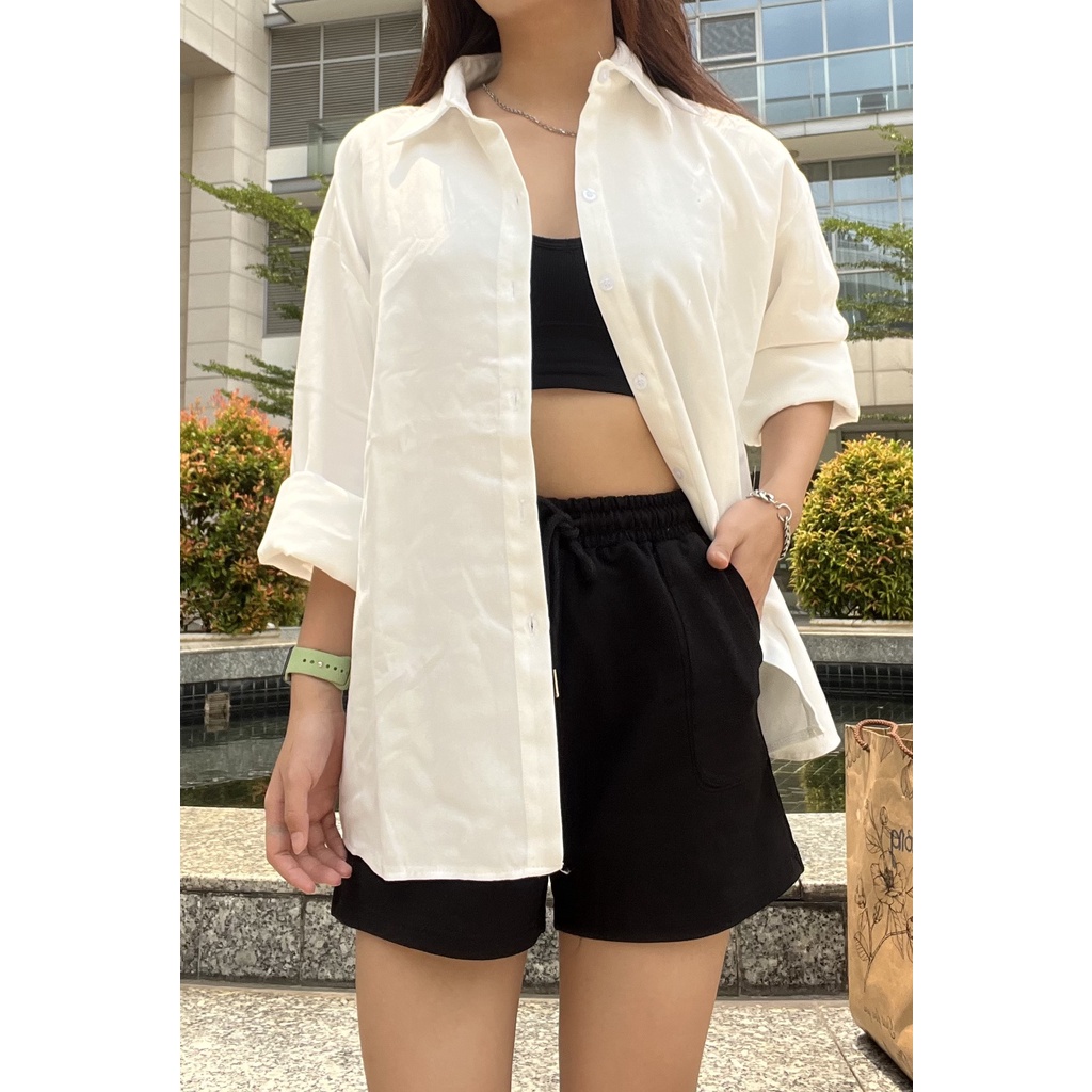 Quần Short Thun Nữ Vải Nỉ Chân Cua dày dặn mặc nhà - SHOP MAYLAN