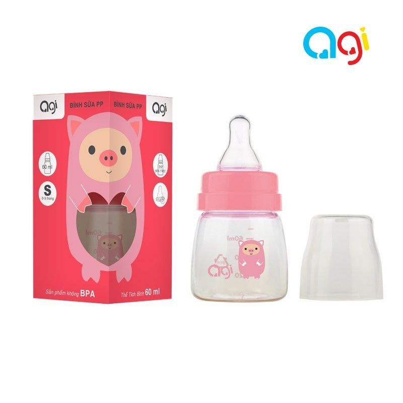 Bình Sữa Agi Premium 60ML/ 140ML/ 250ML - Bình Sữa Cho Bé