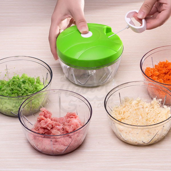 Dụng Cụ Xay Tỏi Ớt Kéo Tay,Máy nghiền rau,củ đa năng - Dụng Cụ Hỗ Trợ Nấu An Tiện Ích ( LOẠI XỊN )