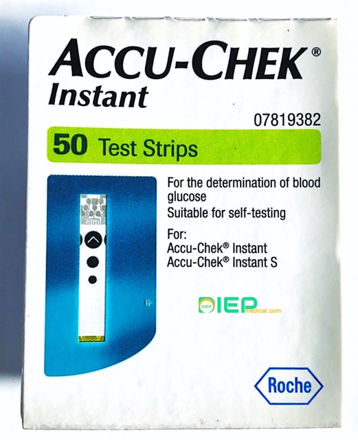 ✅ ACCU -CHEK INSTANT HỘP 25 QUE HOẶC HỘP 50 QUE - Que thử đường huyết chính hãng