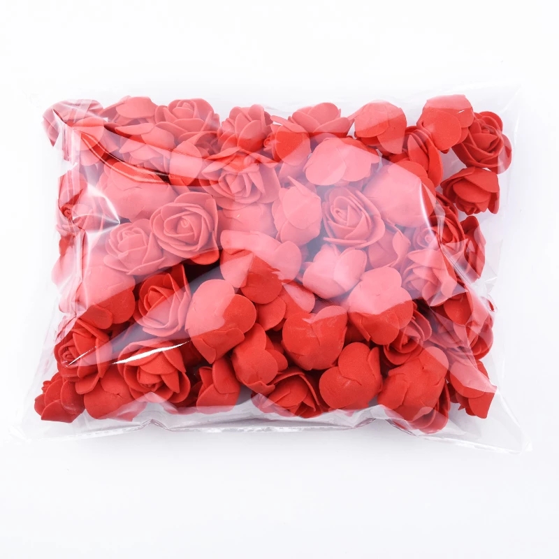 Set 10 bông hồng giả trang trí xinh xắn 3.5cm