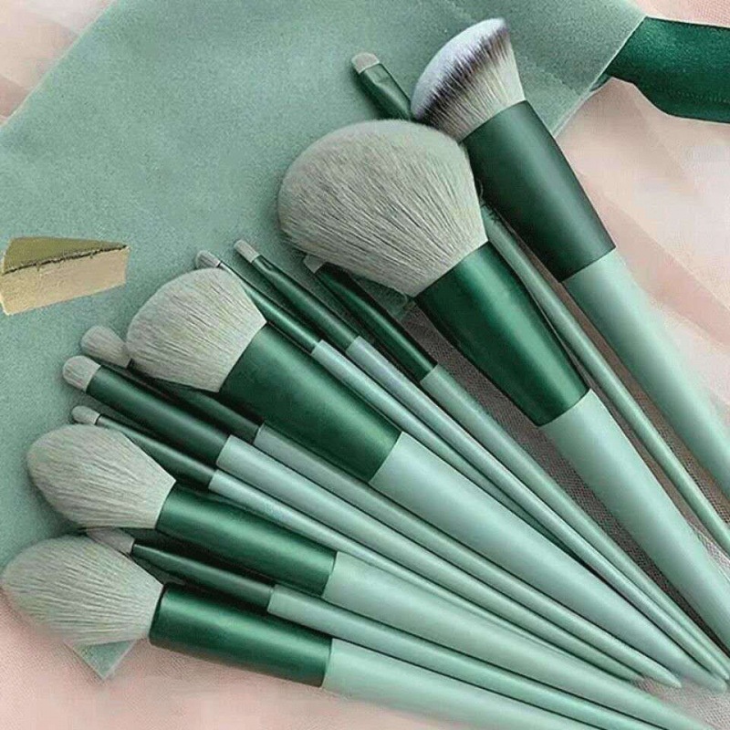 Set 13 Cọ Trang Điểm Chuyên Dụng Kèm Túi Vải
