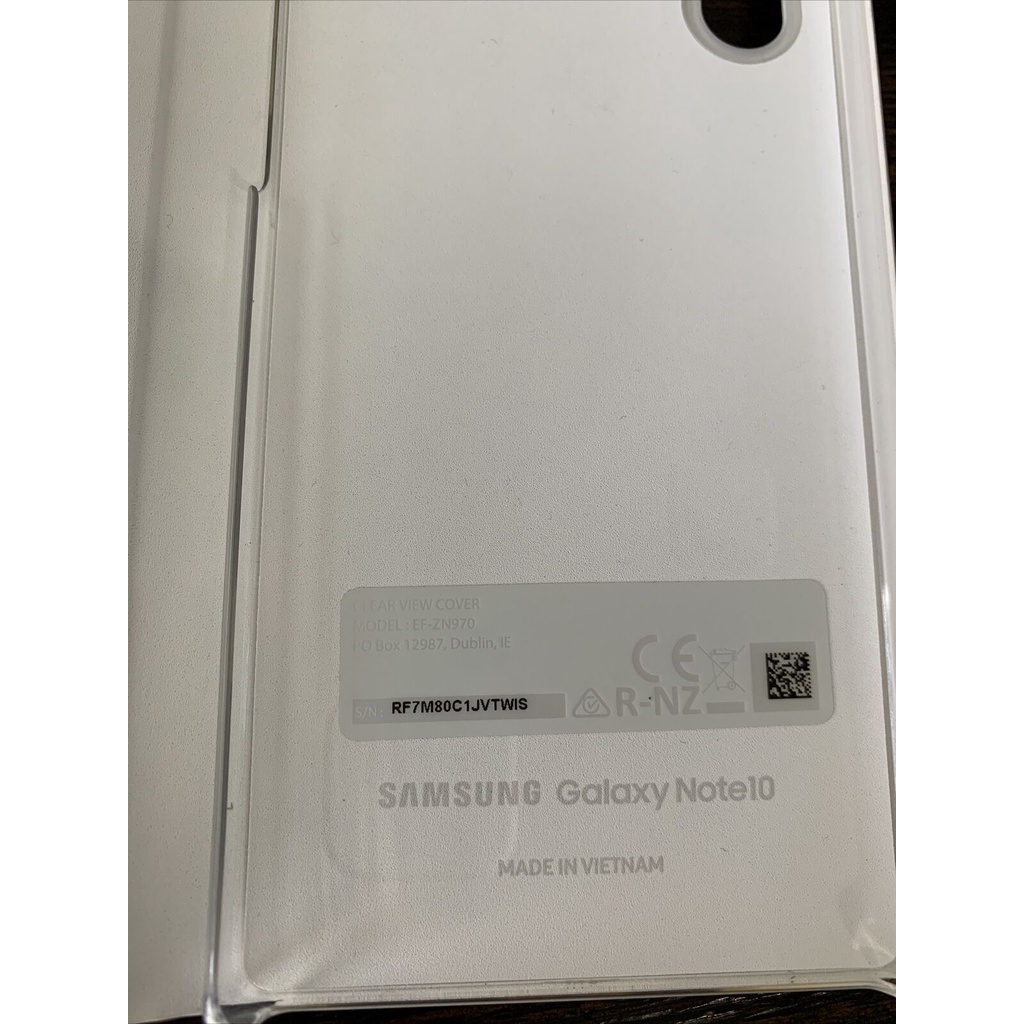 Bao da Clear View Samsung Note10 +Plus, Note 10 Chính hãng Samsung - New 100% - 2 màu Đen Trắng