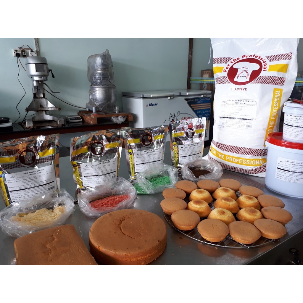 Bột nhúng bánh hương chanh, dâu, socola, lá dứa (Túi 1Kg)