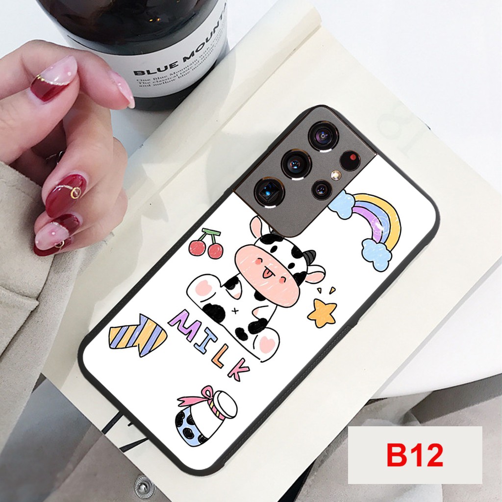[SALE 50%] ỐP LƯNG SAMSUNG S21/S21 PLUS/S21 ULTRA HÌNH BÒ SỮA MOO CỰC HOT