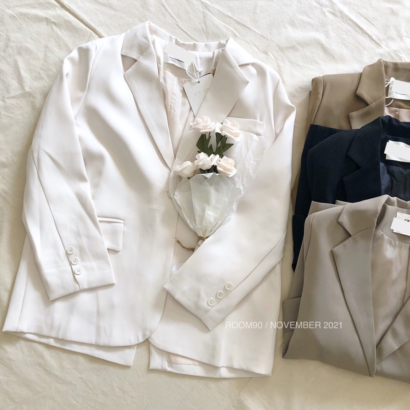 [ Ảnh thật ] Blazer 1 khuy 6819 dáng suông Hàn Quốc | BigBuy360 - bigbuy360.vn
