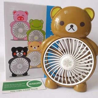 Quạt mini hình gấu