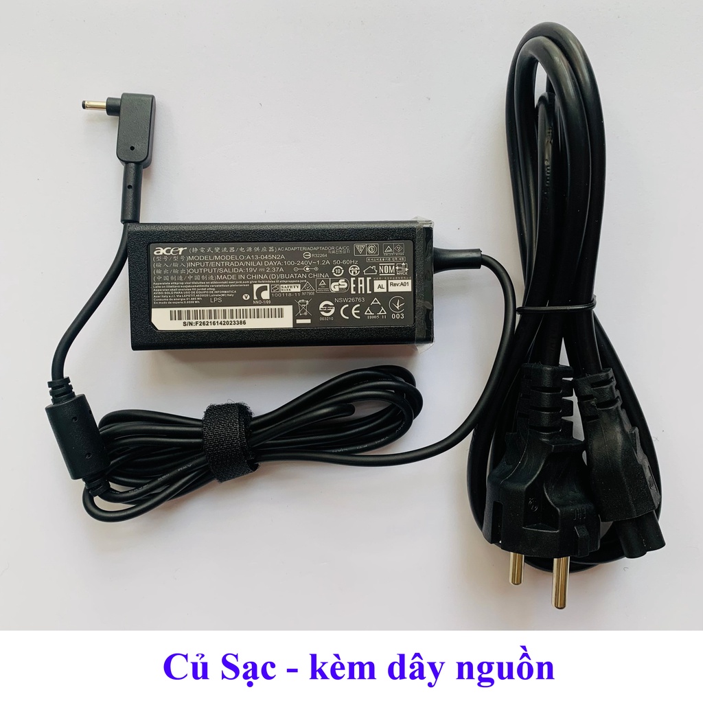 Sạc Acer 19V – 2.37A chân nhỏ FOR V3-331 V3-371 V3-372