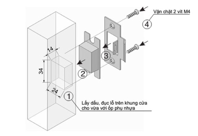 Bộ sản phẩm ổ Khóa Tay Nắm Tròn inox Solien