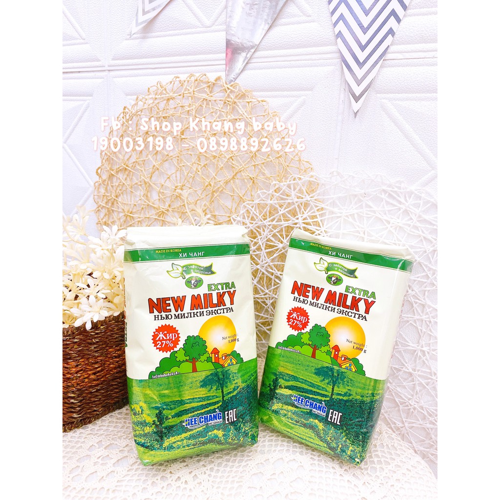 Sữa béo Nga New Milky Extra 1kg [CHÍNH HÃNG 100%] Sản phẩm dinh dưỡng tốt cho sức khỏe gia đình