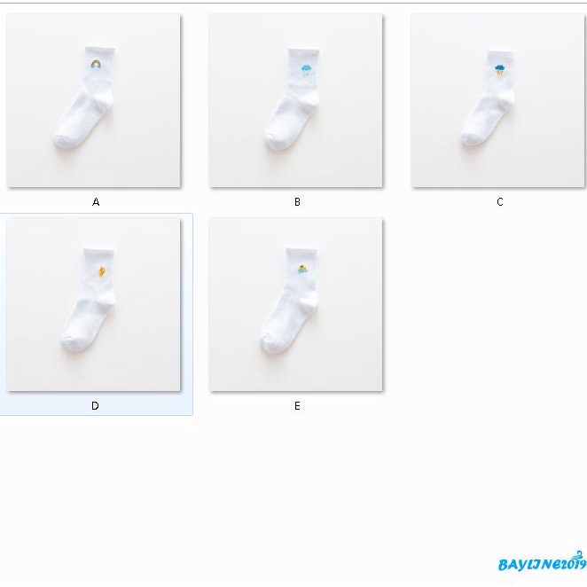 Vớ nữ dệt kim cổ cao in hình hoạt hình dễ thương