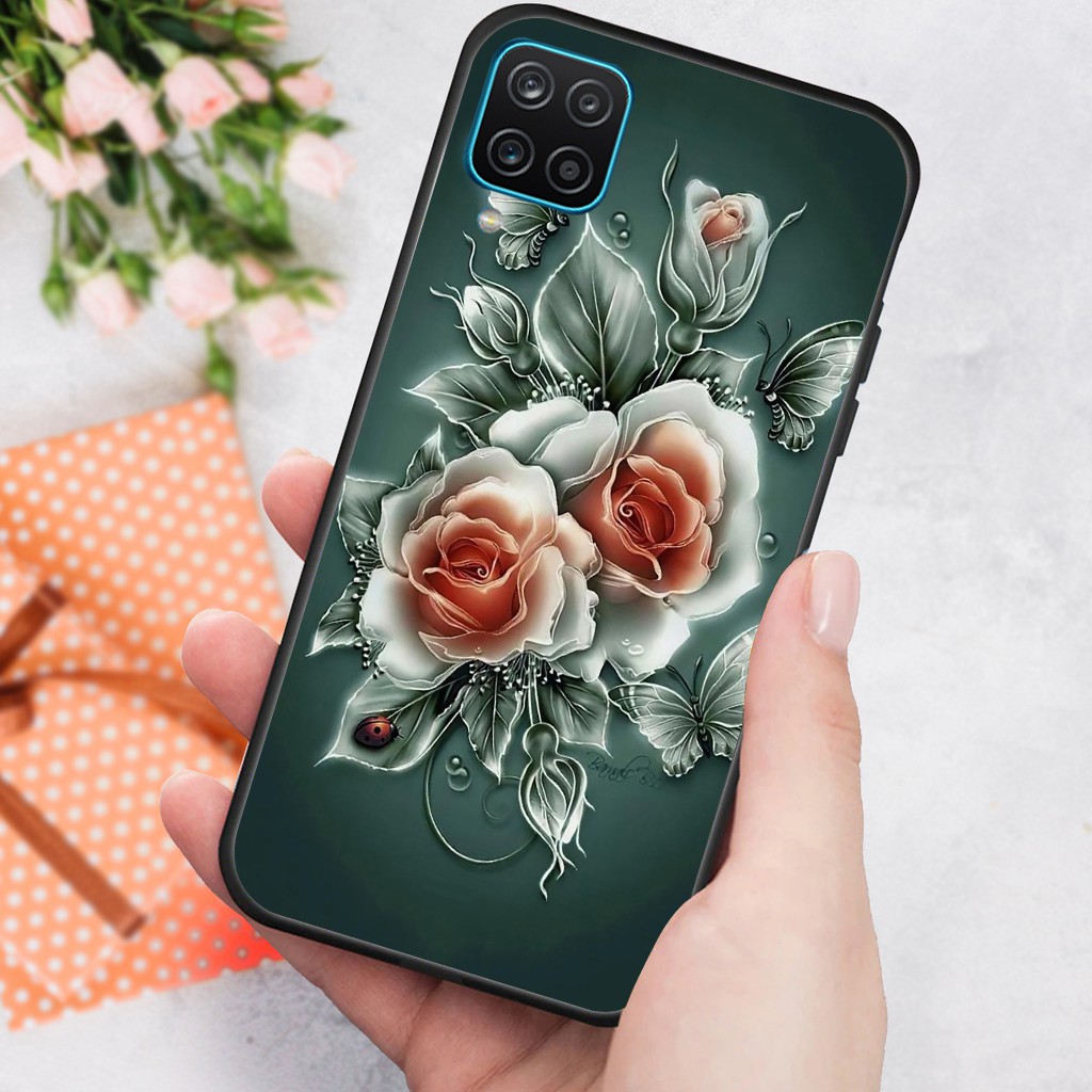 Ốp lưng kính 3D cho Samsung Galaxy A12 5G - Samsung M12 - Samsung A22 5G - Samsung A22 4G hình Rồng Vàng Mạnh Mẽ