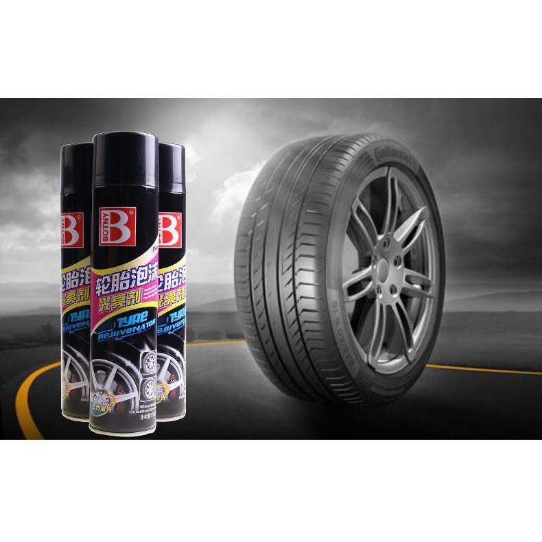 Chai xịt bọt cầm tay bảo dưỡng lốp xe Botny B-1107 dung tích 650ml cao cấp