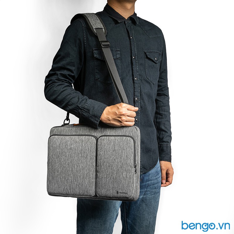 Túi đeo chống sốc dành cho MacBook Pro 16&quot; 2019 TOMTOC (USA) 360° Protective Shoulder Bags - A42-E02G