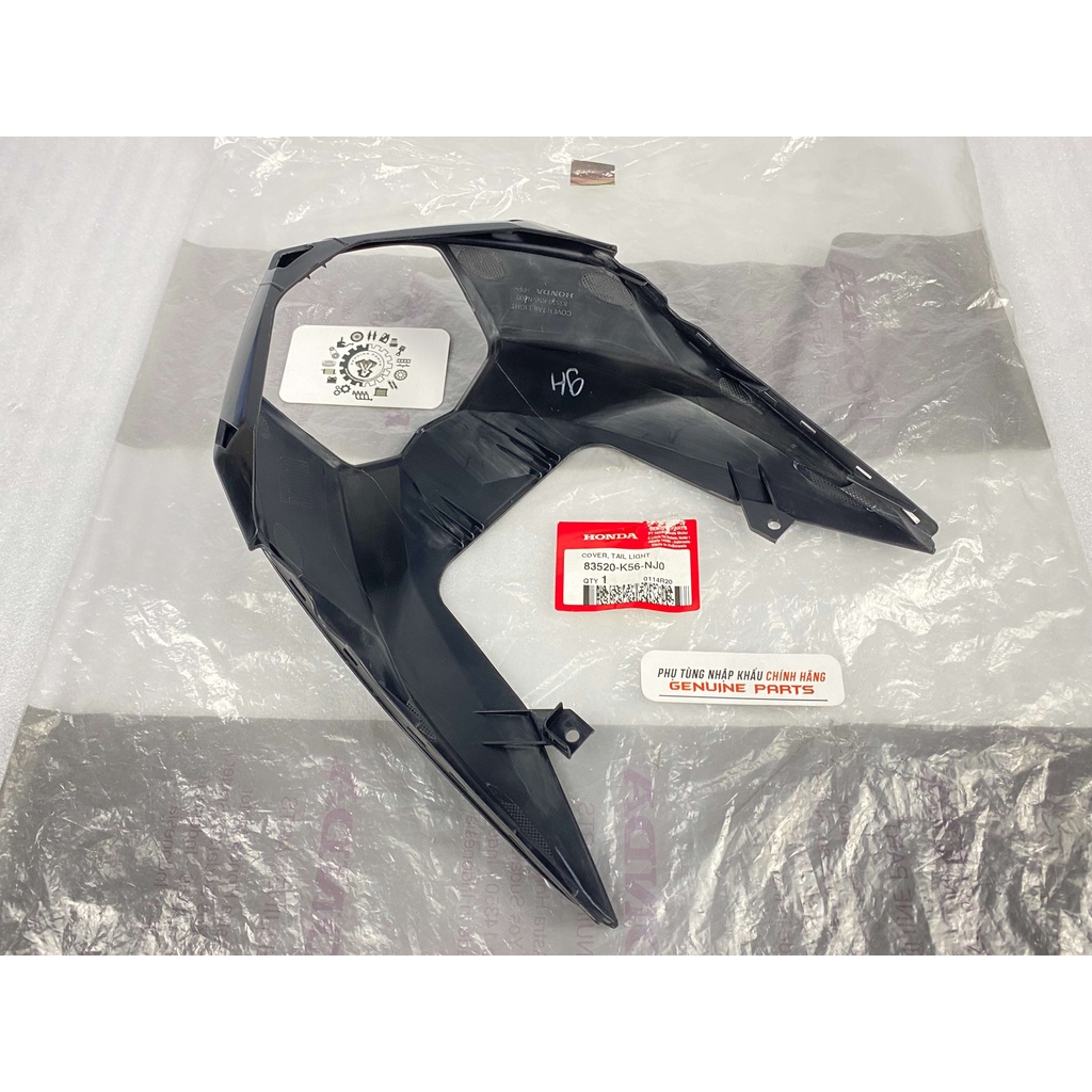 Nhựa nhám bợ đèn sau GTR V2 150 nhập khẩu Honda Indo, Ốp đuôi đèn hậu 83520K56NJ0