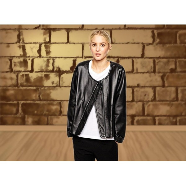 ☛☏❤Womens Lady Fashion Vintage Slim Biker Motorcycle Zipper Jacket Coat PU Leather