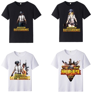 Áo thun in pubg hai màu trắng đen