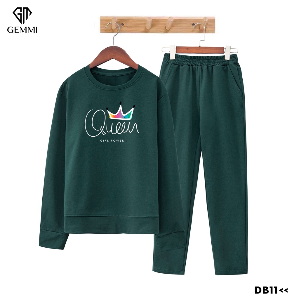 Set đồ bộ nữ mặc nhà thiết kế cao cấp in hình Gemmi Fashion DB11