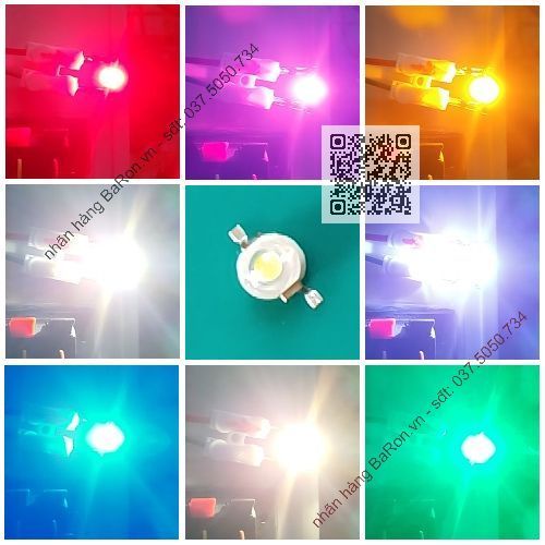 Bóng led luxeon 1w, nhân led 1w