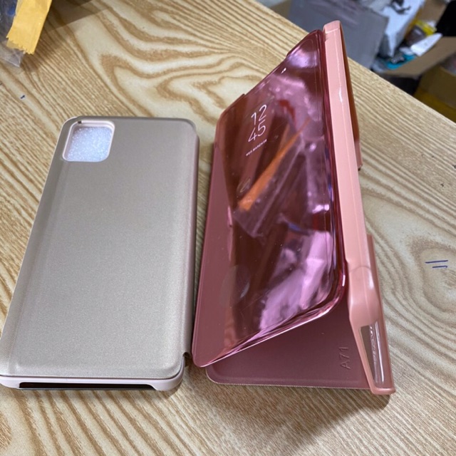 Bao da Samsung A71 mặt trước kính hàng công ty