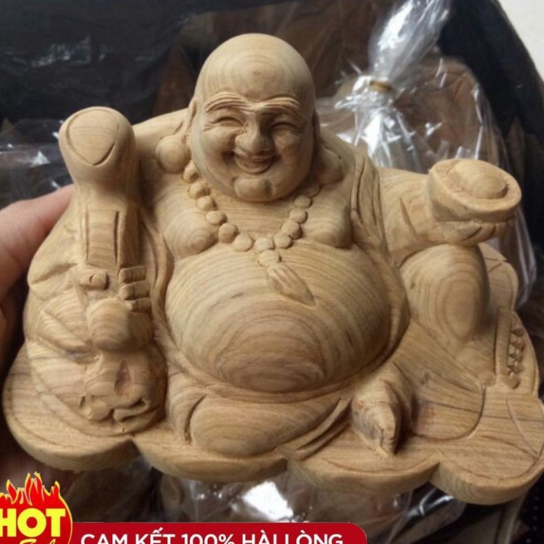 Di lặc ngồi gỗ bách xanh mộc giá rẻ nhất thị trường -Hàng cao cấp