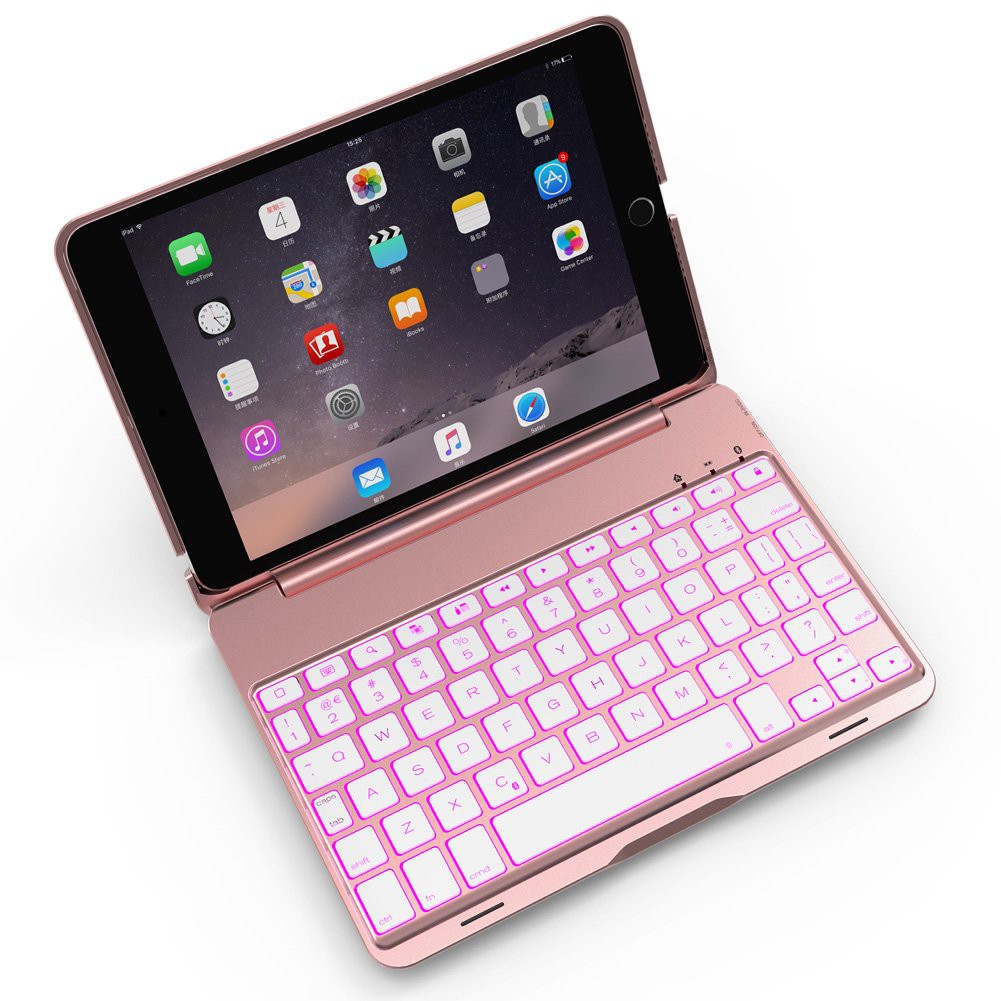 Bàn phím bluetooth iPad Air 2 - 7 màu đèn cho bàn phím - Thiết kế mỏng, bàn phím nhạy