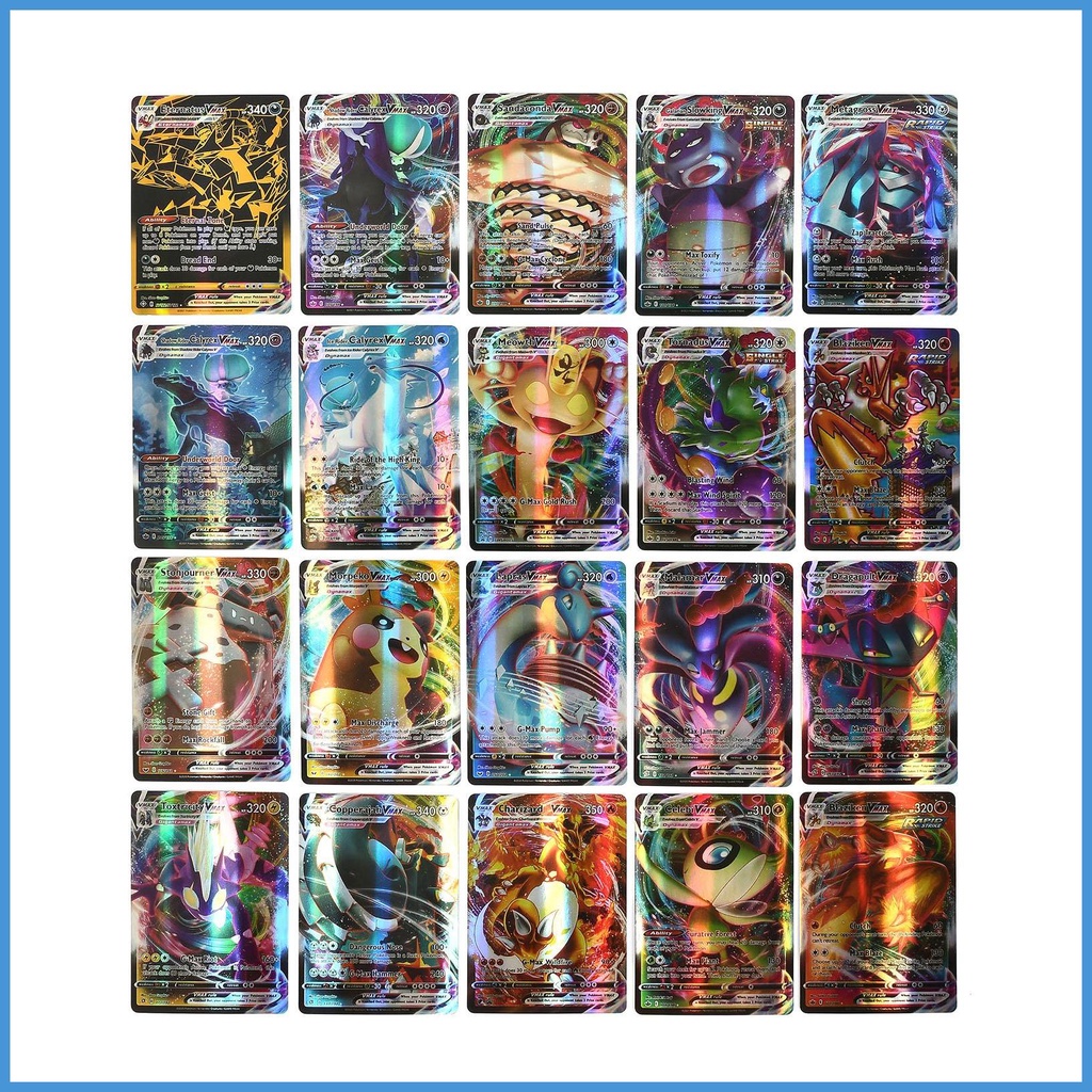 Set 100 Thẻ Bài Pokemon 100Vmax Độc Đáo